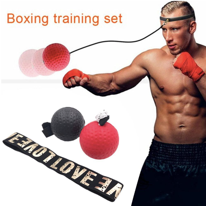 Speed Reflex Fight Ball With Head Band Boxing Training Boxer Punch Exercise