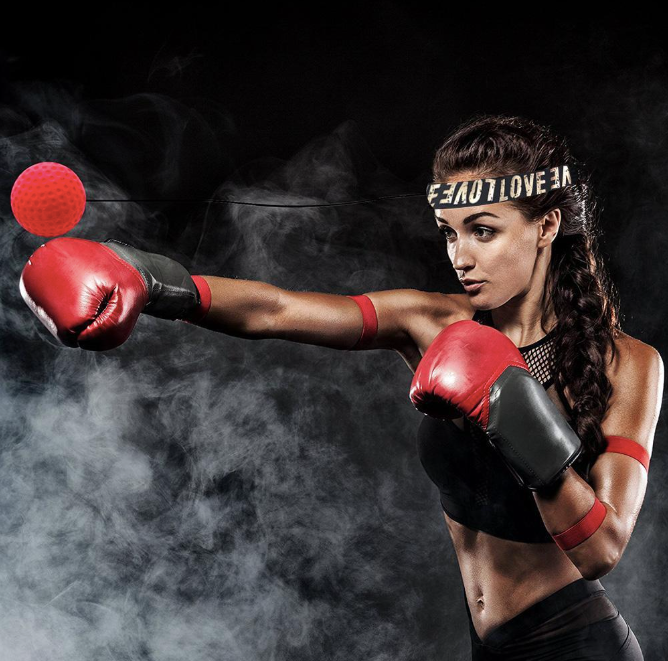 Speed Reflex Fight Ball With Head Band Boxing Training Boxer Punch Exercise